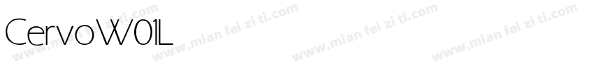 Cervo W01 Light字体转换